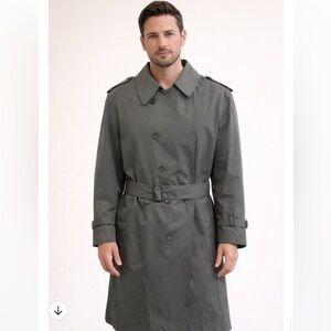 Vintage 80s Trench Coat-London Fog Maincoats Removable Inside Liner-Unisex